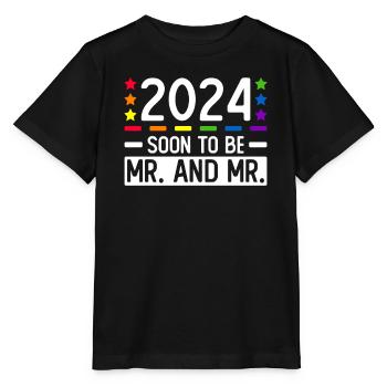 Mariage Gay Pride Mariage Gay - T-shirt bio MINI CREATOR Stanley/Stella Enfant - noir - Devant - Mikhail (115cm)
