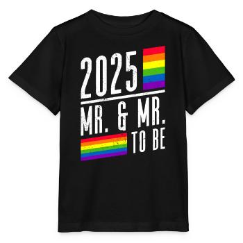 Mariage Gay Pride 2025 Mariage gay - T-shirt bio MINI CREATOR Stanley/Stella Enfant - noir - Devant - Mikhail (115cm)