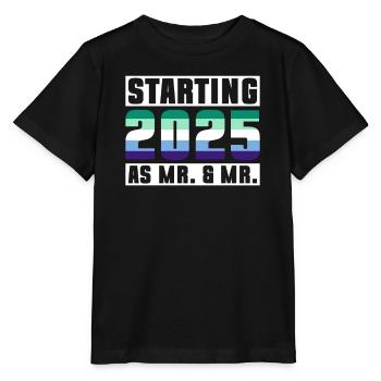 Mariage Gay Pride 2025 Mariage gay - T-shirt bio MINI CREATOR Stanley/Stella Enfant - noir - Devant - Mikhail (115cm)