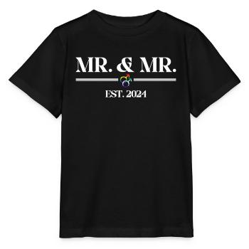 Mariage Gay Pride 2024 Mariage gay - T-shirt bio MINI CREATOR Stanley/Stella Enfant - noir - Devant - Mikhail (115cm)