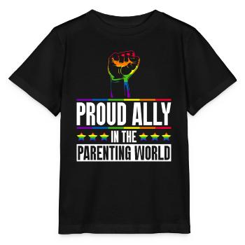 Gay Pride Fiers Parents Fils Gay - T-shirt bio MINI CREATOR Stanley/Stella Enfant - noir - Devant - Mikhail (115cm)