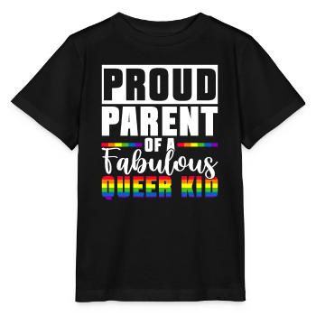 Gay Pride Fiers Parents Fils Gay - T-shirt bio MINI CREATOR Stanley/Stella Enfant - noir - Devant - Mikhail (115cm)