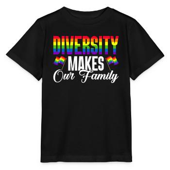 Parents gays Gay Pride Famille Parents queer - T-shirt bio MINI CREATOR Stanley/Stella Enfant - noir - Devant - Mikhail (115cm)