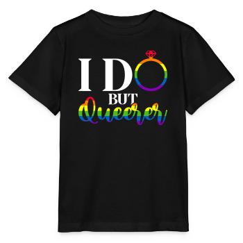 Gay Pride Hochzeit Homo-Ehe - Stanley/Stella Kinder T-Shirt MINI CREATOR  - Schwarz - Vorne - Mikhail (115cm)