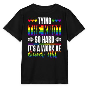 Mariage Gay Pride Mariage Gay - T-shirt bio MINI CREATOR Stanley/Stella Enfant - noir - Devant - Mikhail (115cm)