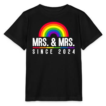 Gay Pride Mariage Lesbienne 2024 Mariage gay - T-shirt bio MINI CREATOR Stanley/Stella Enfant - noir - Devant - Mikhail (115cm)