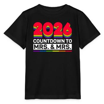 Gay Pride 2026 Wedding Gay Marriage - Stanley/Stella MINI CREATOR Kids’ T-Shirt - black - Front - Mikhail (115cm)