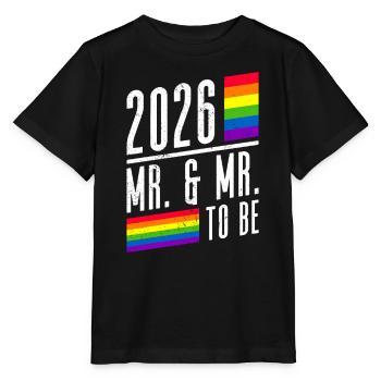 Gay Pride 2026 Mariage Mariage gay - T-shirt bio MINI CREATOR Stanley/Stella Enfant - noir - Devant - Mikhail (115cm)