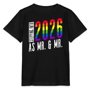 Gay Pride 2026 Mariage Mariage gay - T-shirt bio MINI CREATOR Stanley/Stella Enfant - noir - Devant - Mikhail (115cm)