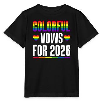 Gay Pride 2026 Mariage Mariage gay - T-shirt bio MINI CREATOR Stanley/Stella Enfant - noir - Devant - Mikhail (115cm)