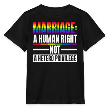 Mariage Gay Pride Mariage Gay - T-shirt bio MINI CREATOR Stanley/Stella Enfant - noir - Devant - Mikhail (115cm)