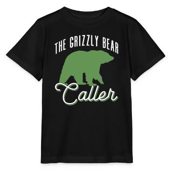 Grizzly Ours brun Ours brun - T-shirt bio MINI CREATOR Stanley/Stella Enfant - noir - Devant - Mikhail (115cm)