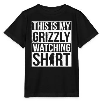 Grizzly Ours brun Ours brun - T-shirt bio MINI CREATOR Stanley/Stella Enfant - noir - Devant - Mikhail (115cm)