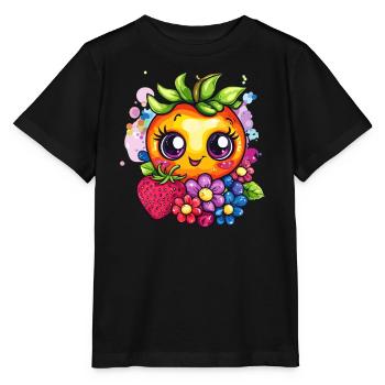 Fruchtiges Sommergesicht - Stanley/Stella Kinder T-Shirt MINI CREATOR  - Schwarz - Vorne - Mikhail (115cm)