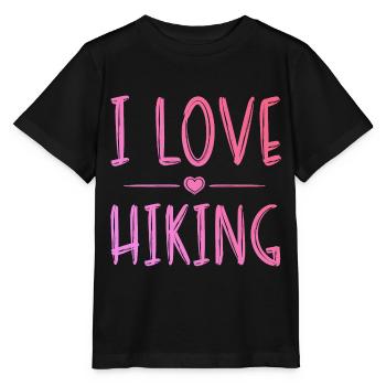 Ich liebe Hiking - Stanley/Stella Kinder T-Shirt MINI CREATOR  - Schwarz - Vorne - Mikhail (115cm)