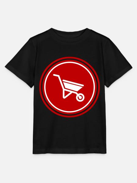 Schubkarre Symbol - Stanley/Stella Kinder T-Shirt MINI CREATOR - Schwarz