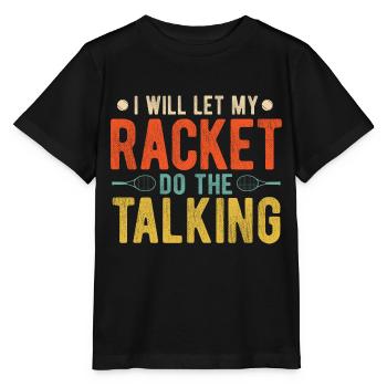 Tennisplatz Spruch Für Tennis - Stanley/Stella Kinder T-Shirt MINI CREATOR  - Schwarz - Vorne - Mikhail (115cm)