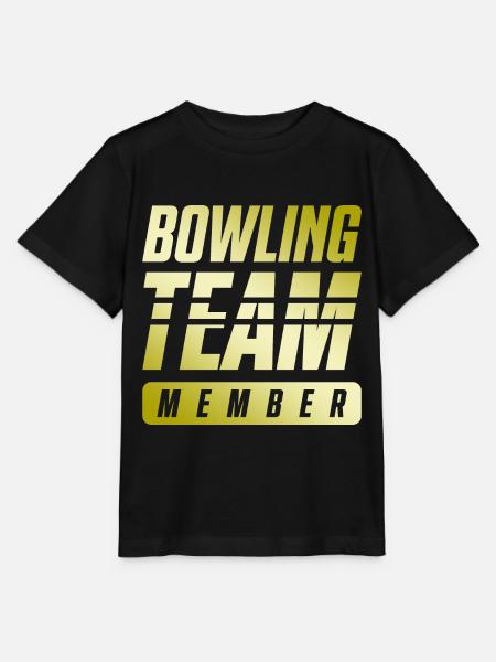 Bowling Team - Stanley/Stella Kinder T-Shirt MINI CREATOR  - Schwarz