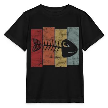 Arêtes de poisson pour pêcheurs, pêcheurs et enfants | Poissons - T-shirt bio MINI CREATOR Stanley/Stella Enfant - noir - Devant - Mikhail (115cm)