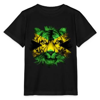 Jamaïque - T-shirt bio MINI CREATOR Stanley/Stella Enfant - noir - Devant - Mikhail (115cm)