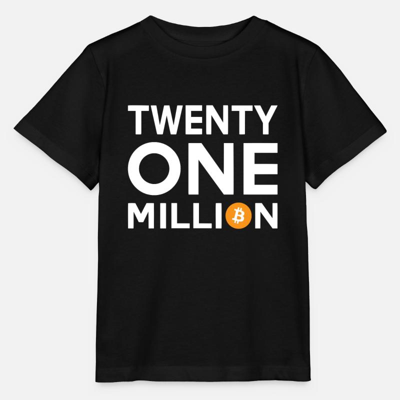 Bitcoin Twenty One Million - Stanley/Stella Kinder T-Shirt MINI CREATOR  - Schwarz