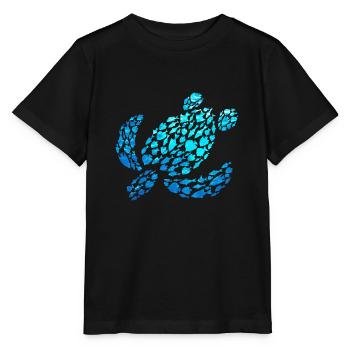 Turtle Sea Ocean Animals Turtle - Stanley/Stella MINI CREATOR Kids’ T-Shirt - black - Front - Mikhail (115cm)