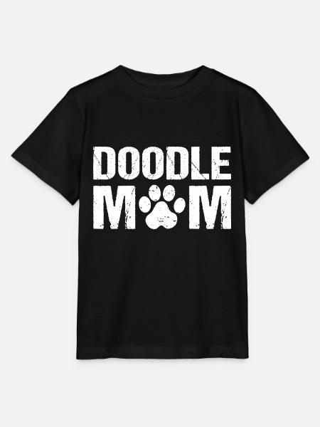 Doodle Mom Doodle Hunde - Stanley/Stella Kinder T-Shirt MINI CREATOR - Schwarz