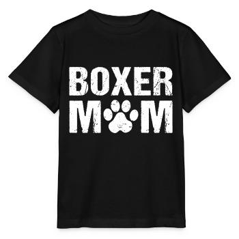 Boxer Mom German Boxer Dogs - Stanley/Stella MINI CREATOR Kids’ T-Shirt - black - Front - Mikhail (115cm)