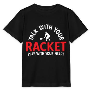 Tennisplatz Spruch Für Tennis - Stanley/Stella Kinder T-Shirt MINI CREATOR  - Schwarz - Vorne - Mikhail (115cm)