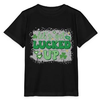 St. Patrick's Day - Lets get lucked up - Stanley/Stella MINI CREATOR Kids’ T-Shirt - black - Front - Mikhail (115cm)