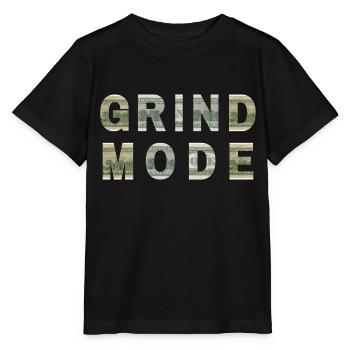 Grind Mode Dollar Bill Texture Motivation - Stanley/Stella Kinder T-Shirt MINI CREATOR  - Schwarz - Vorne - Mikhail (115cm)