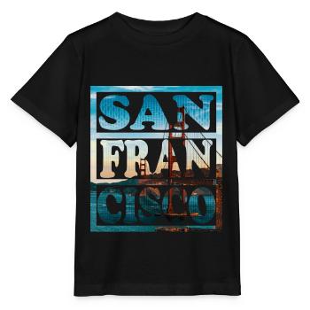 San Francisco - Stanley/Stella Kinder T-Shirt MINI CREATOR  - Schwarz - Vorne - Mikhail (115cm)