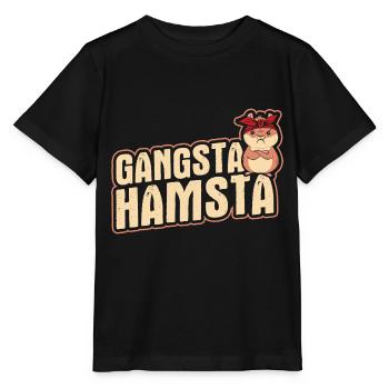 Nagetier Hamster - Stanley/Stella Kinder T-Shirt MINI CREATOR  - Schwarz - Vorne - Mikhail (115cm)