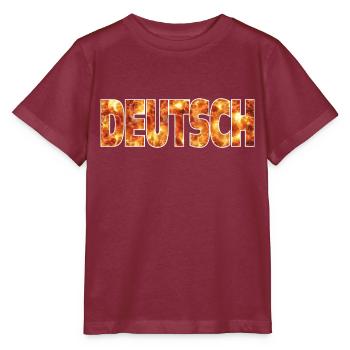German - Stanley/Stella MINI CREATOR Kids’ T-Shirt - burgundy - Front - Kain (125cm)