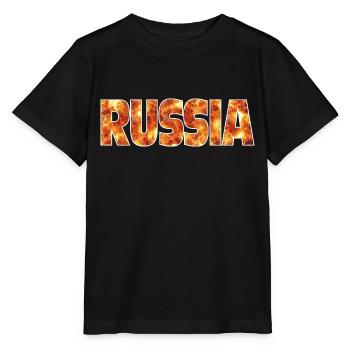 Russie - T-shirt bio MINI CREATOR Stanley/Stella Enfant - noir - Devant - Mikhail (115cm)
