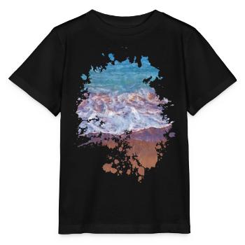 Wellen - Stanley/Stella Kinder T-Shirt MINI CREATOR  - Schwarz - Vorne - Mikhail (115cm)