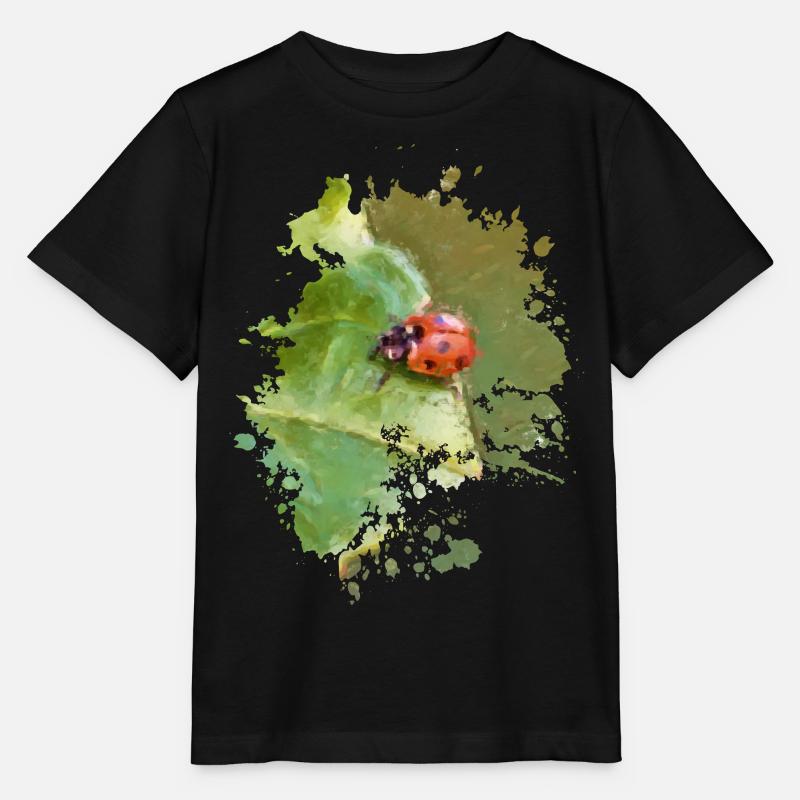 Marienkäfer - Stanley/Stella Kinder T-Shirt MINI CREATOR  - Schwarz