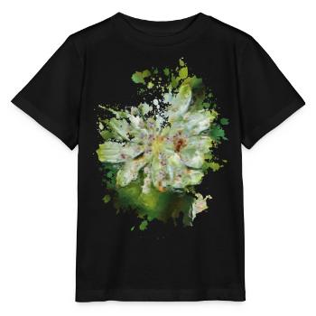 Blumen - Stanley/Stella Kinder T-Shirt MINI CREATOR  - Schwarz - Vorne - Mikhail (115cm)