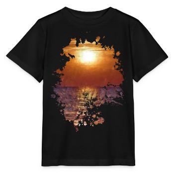 Sonnenuntergang - Stanley/Stella Kinder T-Shirt MINI CREATOR  - Schwarz - Vorne - Mikhail (115cm)