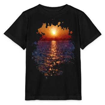 Sonnenuntergang - Stanley/Stella Kinder T-Shirt MINI CREATOR  - Schwarz - Vorne - Mikhail (115cm)
