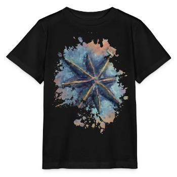 Kompass - Stanley/Stella Kinder T-Shirt MINI CREATOR  - Schwarz - Vorne - Mikhail (115cm)