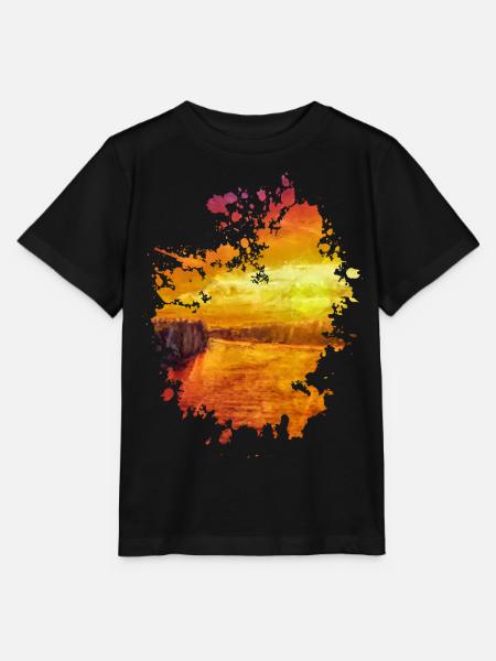 Landschaft - Stanley/Stella Kinder T-Shirt MINI CREATOR - Schwarz