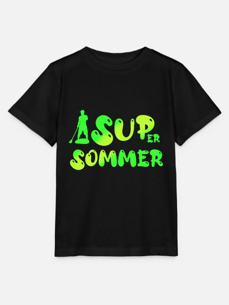 super sommer SUP - Stanley/Stella Kinder T-Shirt MINI CREATOR - Schwarz