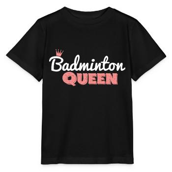Federball / Badminton Queen - Stanley/Stella Kinder T-Shirt MINI CREATOR  - Schwarz - Vorne - Mikhail (115cm)