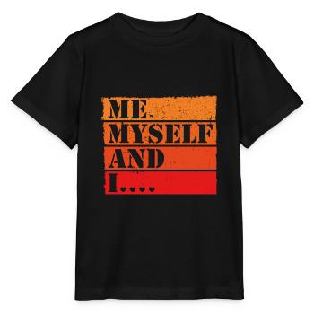 Moi moi-même et moi Retro Quote Statement - T-shirt bio MINI CREATOR Stanley/Stella Enfant - noir - Devant - Mikhail (115cm)