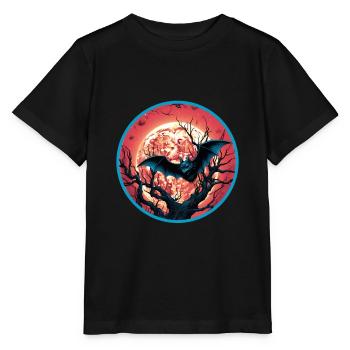 Fledermäuse Fledermaus Flughunde Halloween - Stanley/Stella Kinder T-Shirt MINI CREATOR  - Schwarz - Vorne - Mikhail (115cm)
