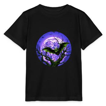 Fledermaus Fledermäuse Flughunde Halloween - Stanley/Stella Kinder T-Shirt MINI CREATOR  - Schwarz - Vorne - Mikhail (115cm)