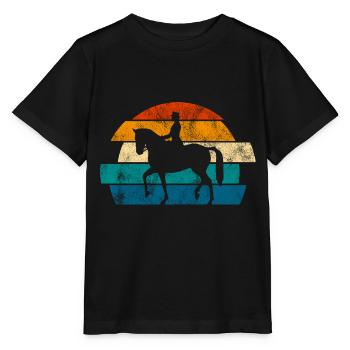 Dressage Dressage Dressage Dressage Cavalier Équitation - T-shirt bio MINI CREATOR Stanley/Stella Enfant - noir - Devant - Mikhail (115cm)