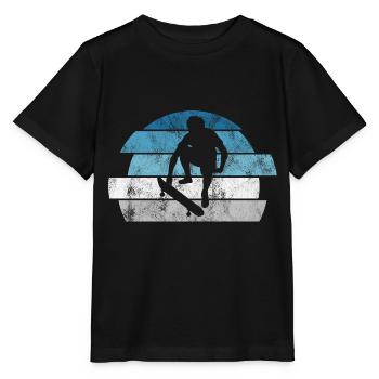 Skateboarder Skateboard Skater Skate Skateing - T-shirt bio MINI CREATOR Stanley/Stella Enfant - noir - Devant - Mikhail (115cm)