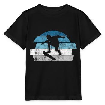 Skateboarder Skateboard Skater Skate Skateing - T-shirt bio MINI CREATOR Stanley/Stella Enfant - noir - Devant - Mikhail (115cm)